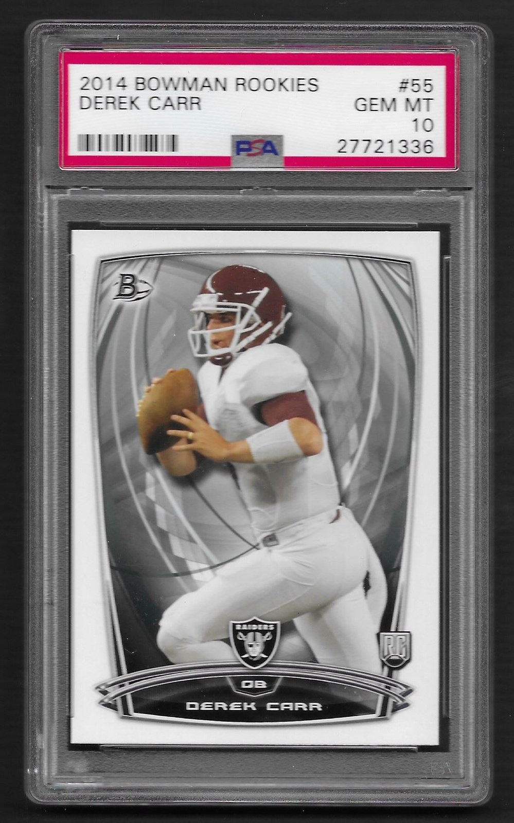 Derek Carr 2014 Bowman Rookies #55 PSA 10
