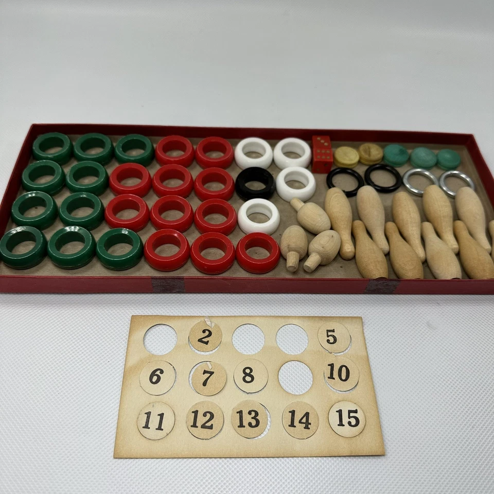 Vintage Carrom Industries Inc Game Board No 106 Game Pcs Sticks please read - Image 4 of 4