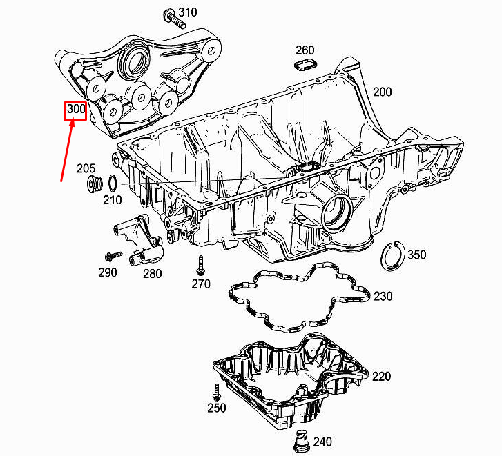 MERCEDES-BENZ E W213 Engine Oil Pan Support A1770144200