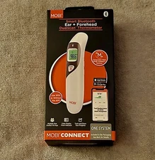 MOBI Connect Smart Bluetooth Ear + Forehead Dualscan Thermometer