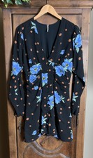 Free People Women's Size Medium Date Night Moonlight Combo Print Lined Dress