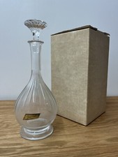 Baccarat France Crystal Massena Decanter Stopper Carafe 13" NOS W/ Box