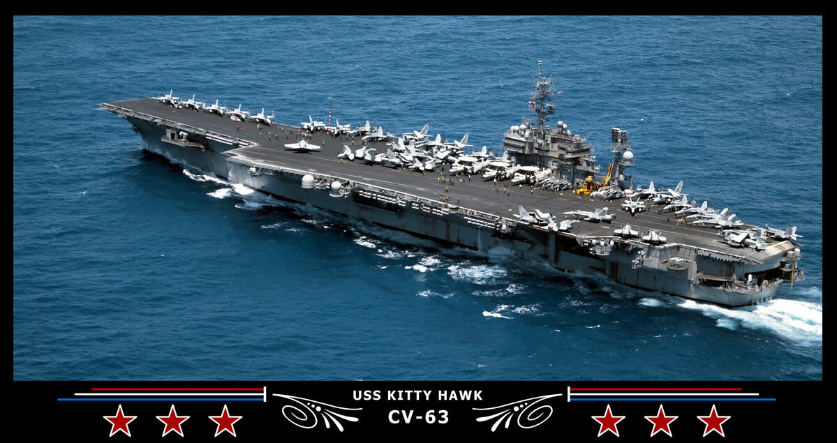 USS Kitty Hawk CV-63 記念 Navy Emporium USS Kitty Hawk CV-63 Art Print | eBay