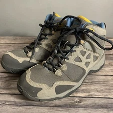Hi-Tec Alchemy Lite Gray Yellow Outdoor Hiking Boots Waterproof Women’s Sz 9