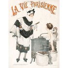 La Vie Parisienne Beautiful Lady Kiss Change Cherub Magazine Art Print 18X24 In