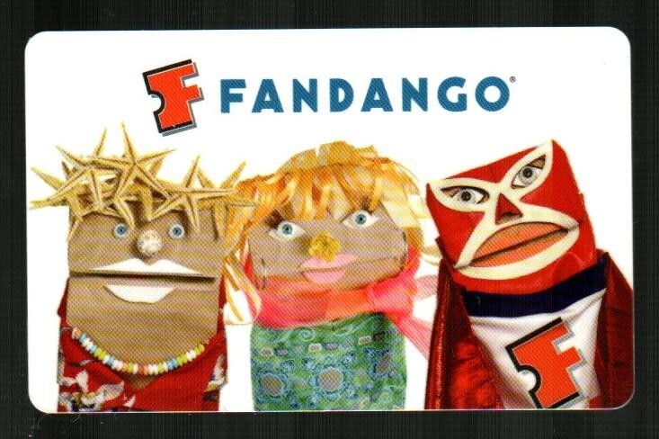 FANDANGO Paper Bag Hand Puppets 2010 Gift Card $0