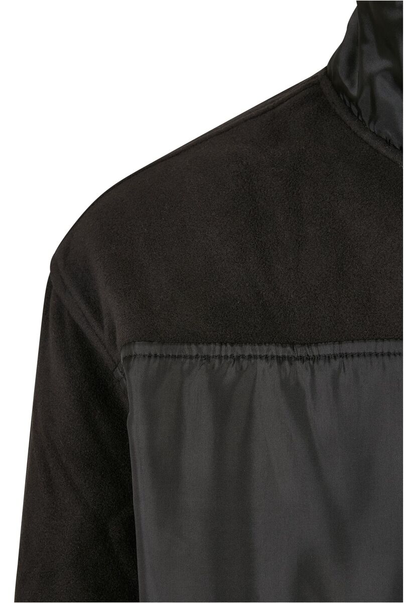 Urban Classics Patched Micro Fleece Jacket Herren Jacke Stehkragen oversize  fit | eBay
