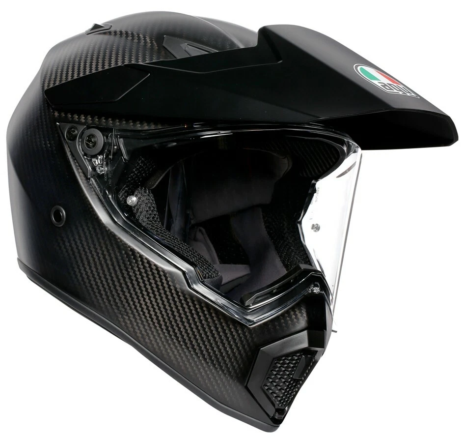 CASCO AGV AX9 CARBONO MATE MOTO QUAD TRAILS DAKAR OFF ROAD AVENTURA CHOQUE Foto 2 de 2