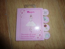 MONSOON BALLERINAS BALLET DECORATE ALL YOUR FAVOURITE THINGS STICKER BOOK NEW