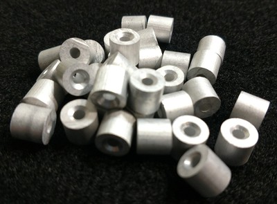 3/32 ALUMINUM CABLE ENDS STOP BUTTONS SLEEVES TRAPPING SNARE SURVIVAL