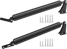 2 Set Black Screen Door Closers, Storm Door Closer Heavy Duty Screen Door Shock