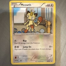 Pokémon Meowth BW35 Black White TCG Card MP Condition on eBay
