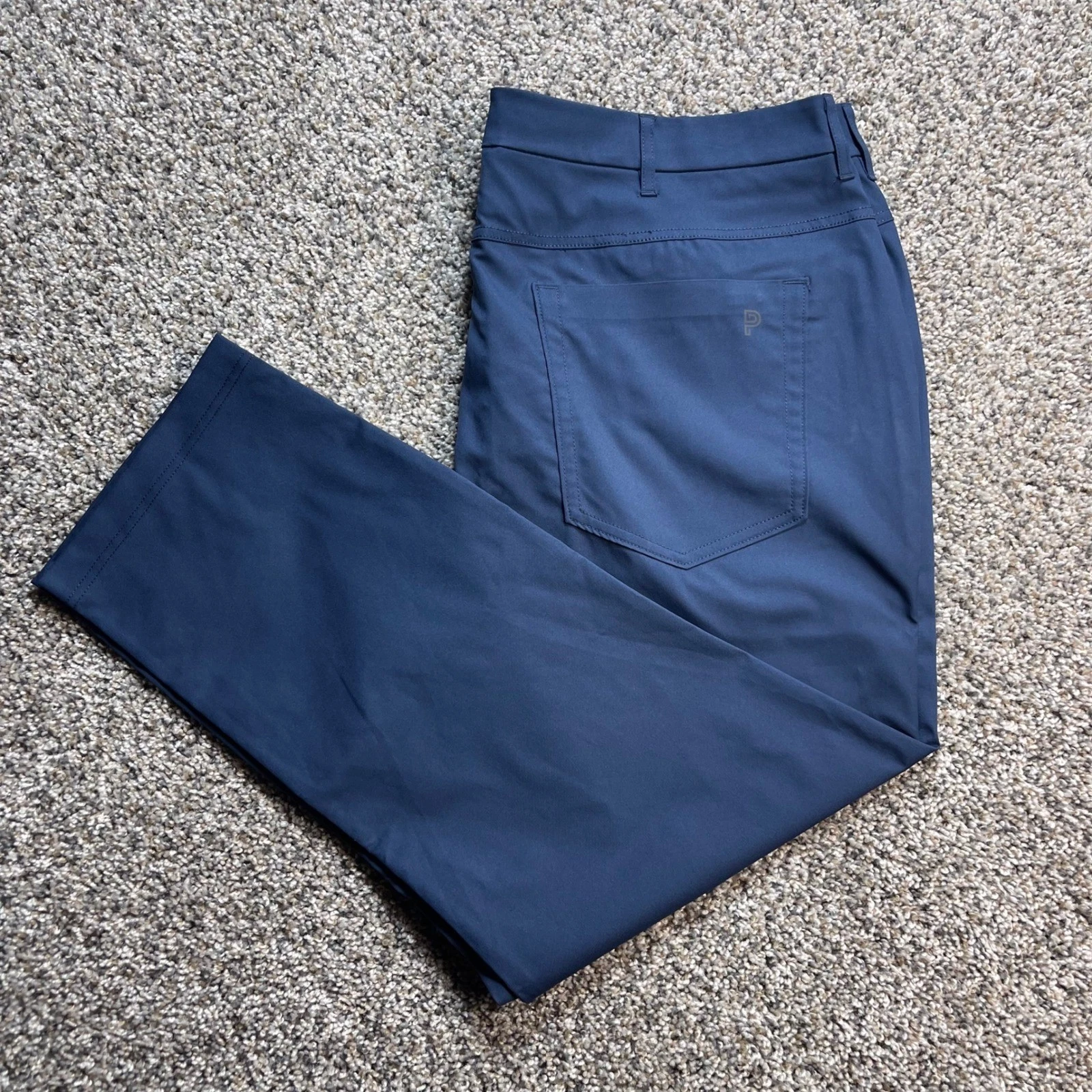 Public Rec Men's 38x27 Workday Pants Navy Blue Performance Trousers Straight Leg