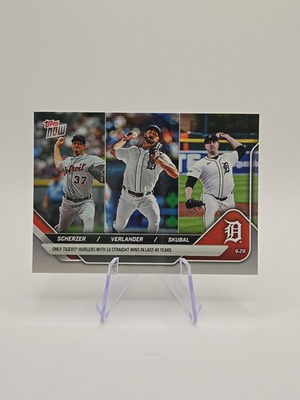 #ad 2025 Topps Now Justin Verlander Max Scherzer Tarik Skubal #364 2157 $4.99
