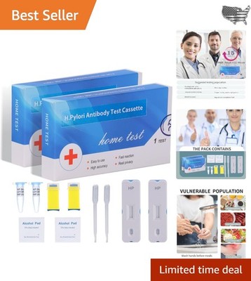 Home Testing for H. Pylori   2 Kits, Results in 10-15 Minutes, Easy & Accurate