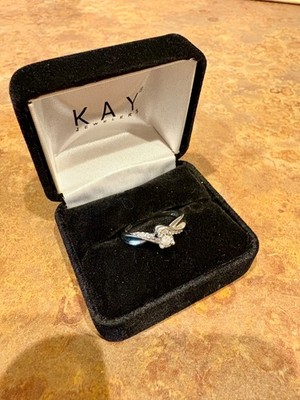 Diamond and Sterling Silver size Promise/ Engagement Ring By Kay  Jeweler’s