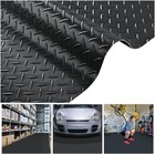 Garage Floor Mat Roll Diamond Anti-Slip Floor Runner Cover Trailer PVC 13x5 Ft — photo 1
