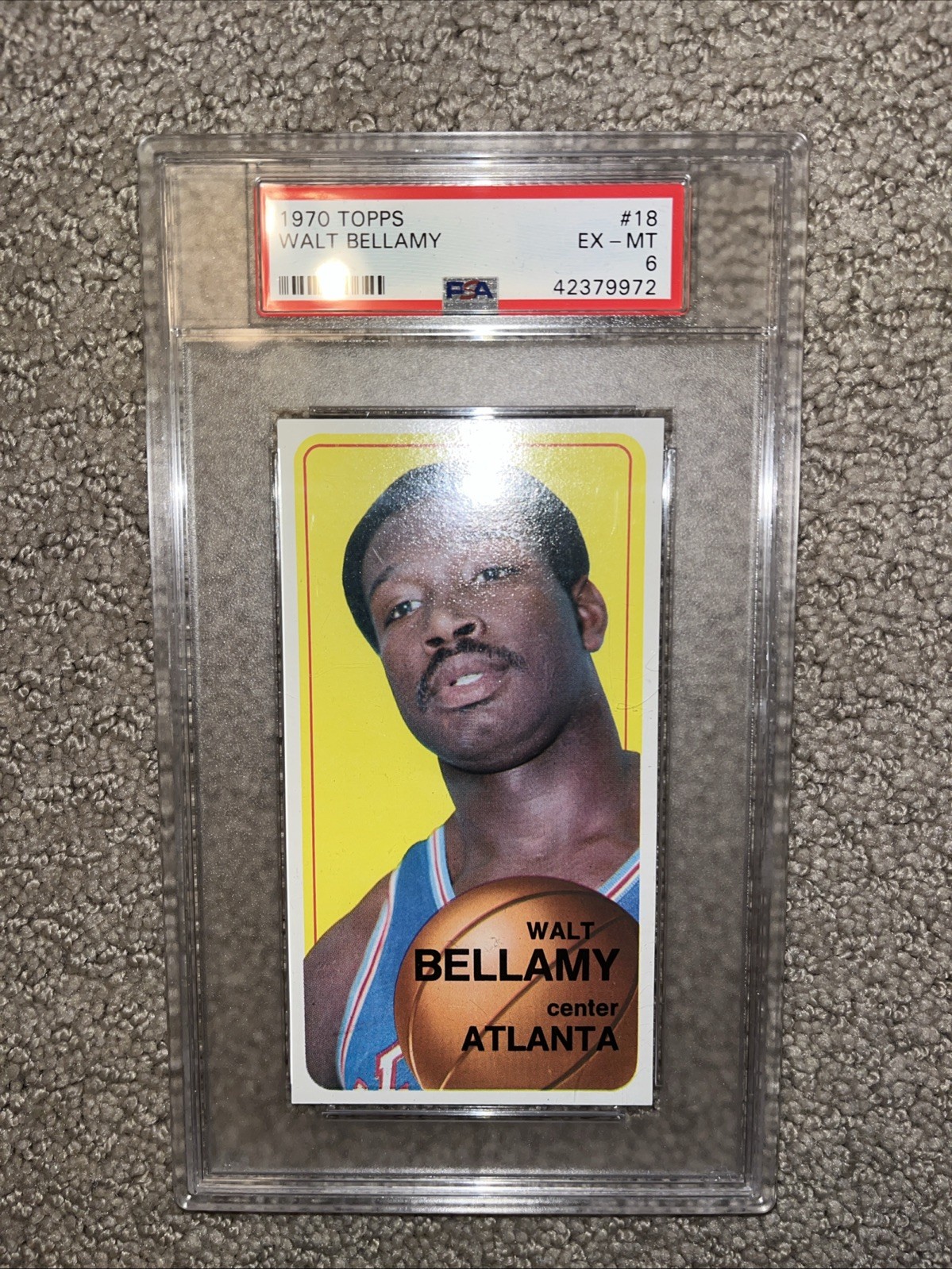 WALT BELLAMY 1970 Topps NBA Basketball #18 PSA 6