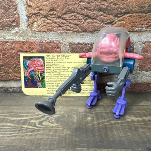 100% Complete 1989 Krang Brain TMNT Teenage Mutant Ninja Turtles Vintage Figure