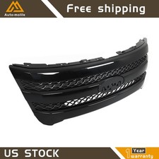 Mesh Style Front Grille Gloss Blacksilver Gray For Ford Explorer Sport 2011-15