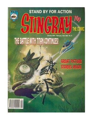 Vintage 1993 Gerry Andersons Stand By For Action Stingray The Comic Issue No. 9