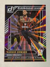 2024-25 Donruss Euroleague Leaders Purple Laser Markus Howard /99 #1 Baskonia