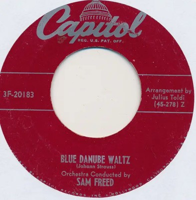 Sam Freed Tales From The Vienna Woods / Blue Danube Waltz Vinyl Single 7inch