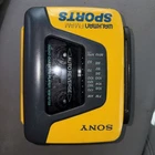 VTG Sony Walkman FM/AM Sports Yellow Radio Cassette Player WM-AF59