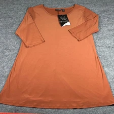 Attitudes by Renee 3/4 Sleeve A-Line Dress Plus Sz 1XP Trapeze Neutral Fall NWT