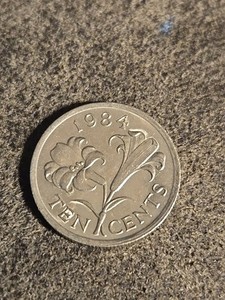 1984 Bermuda 10 Cents Bermuda Lily - Lot J