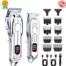 Professional Hair Cut Machine Barber Salon Cutting Trimmer Clipper Kit Set