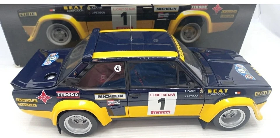 Kyosho Fiat 131 Abarth OLIO FIAT #3 Zanini Rally Costa Brava 1979 1/18 - Immagine 3 di 4