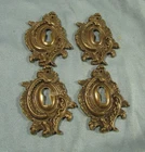 4 entrances furniture lock bronze trim, Louis XV style