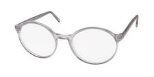 NEW ANDY WOLF 4534 EYEGLASSES AUSTRIA 52-18-145 ROUND I UNISEX CRYSTAL PLASTIC