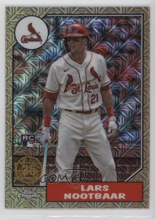 2022 Update 1987 Topps Chrome Silver Pack Series Mojo Lars Nootbaar 14lc