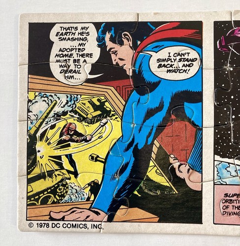 Vintage DC Comics Superman O So Long 3 Fuß Puzzle 72 Stück Puzzle vollständig 1978 - Bild 3 von 24
