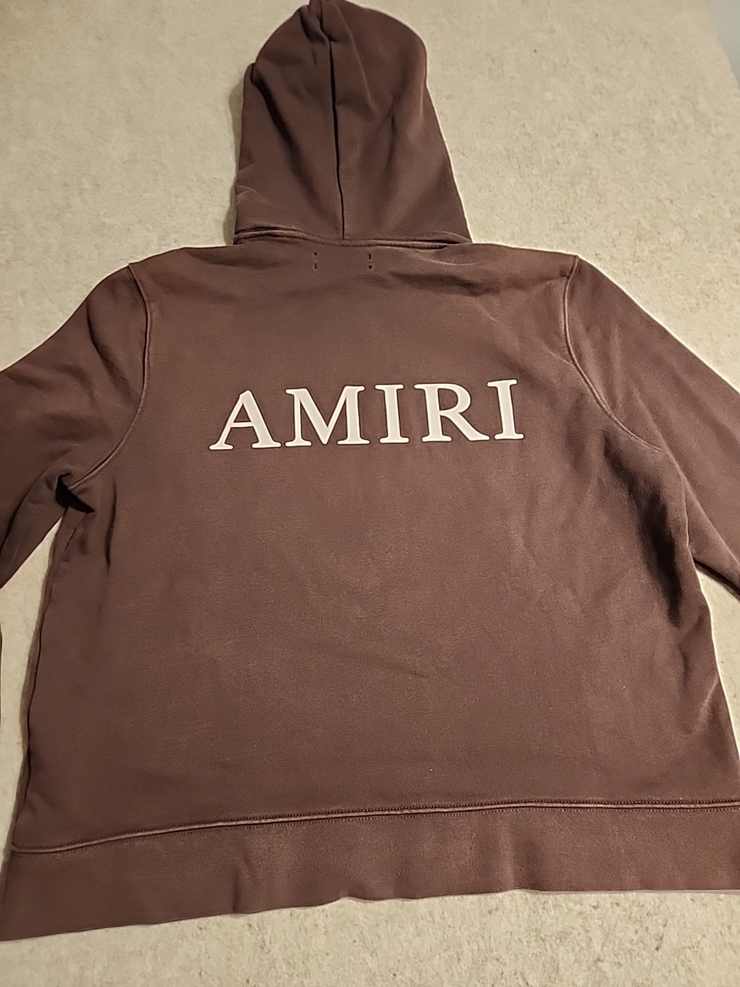 Authentic Amiri Brown Core Logo Hoodie brown color rust faded distressed L USA