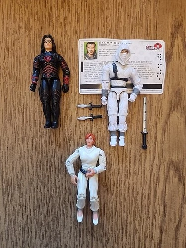 Gi Joe Valor Vs Venom Lot Of 3 Baroness, Storm Shadow