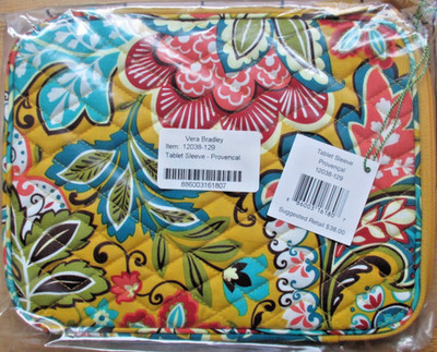 Vera Bradley ~ Provencal #12038-129 * Tablet Sleeve ~ NEW ~ iPad Case