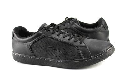 Lacoste Carnaby Evo Gr.43 Herren Sneaker Leder Schwarz   TOP  P 987