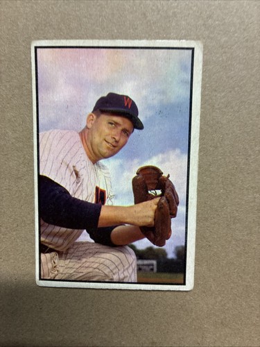 Frank Spec Shea #141 1953 Bowman Color card