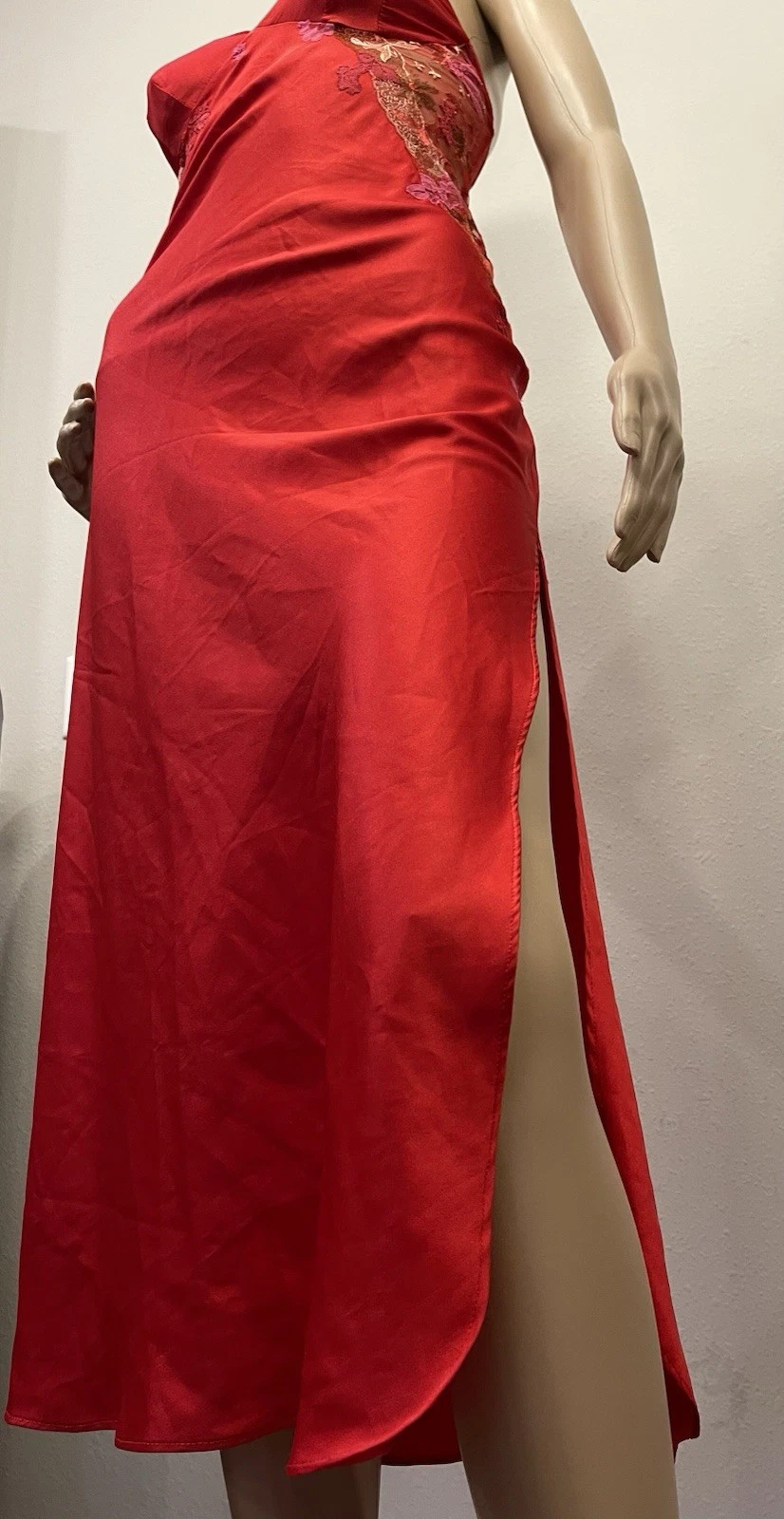 UNDERCOVER Maxi abito slip pizzo raso vintage anni 2000 Y2K Victoria's Secret ?