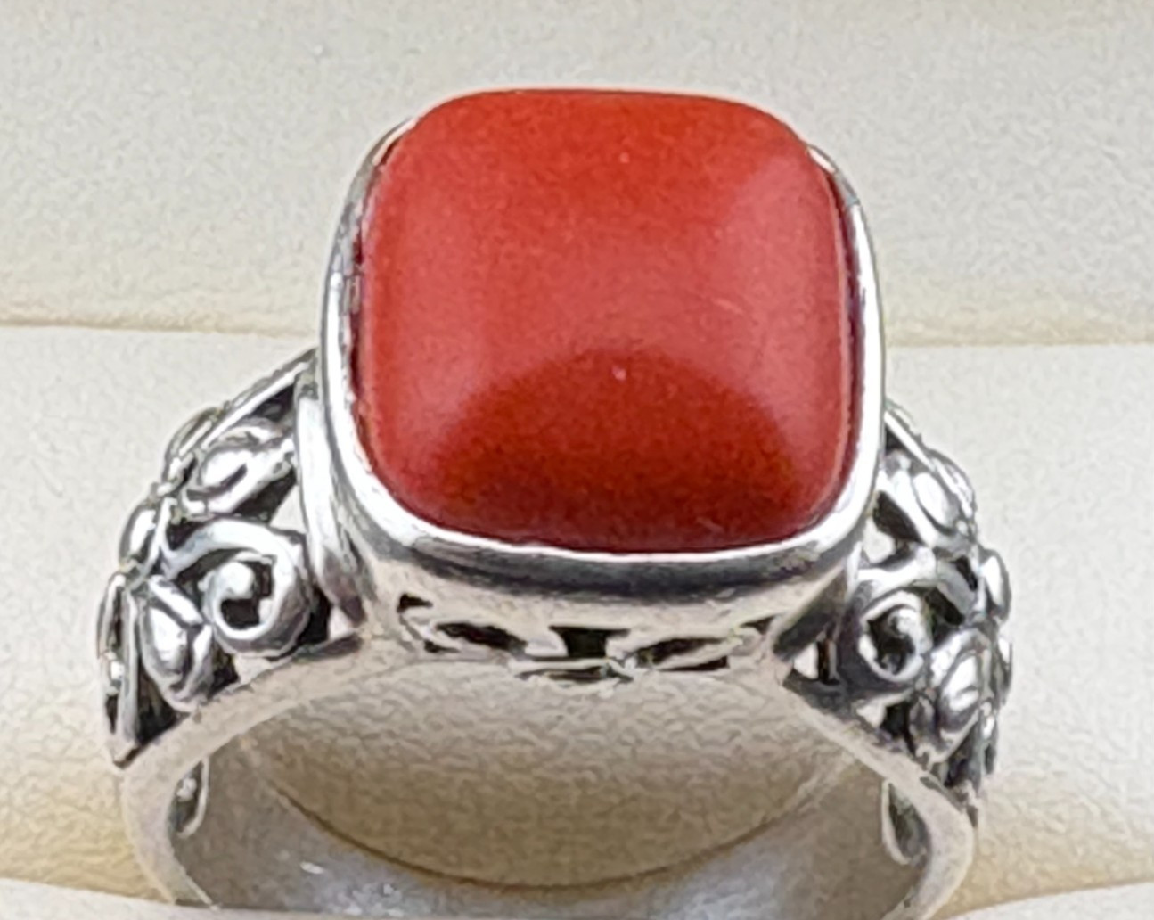 925 Sterling Silver Scrollwork Artisan Carnelian … - image 8