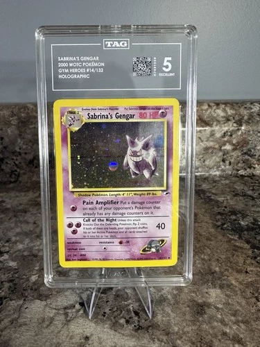 Sabrina's Gengar 014/132 Gym Heroes Holo TAG 5