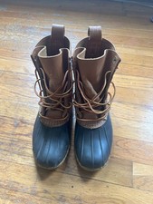 LL Bean Boots BM Size 9 M Womens  Brown 8 Wat...