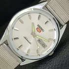 JAPAN VINTAGE REFURBISHED SEIKO 5 AUTOMATIC 6309A MENS SILVER WATCH a701723-1