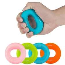 Grip Strength Trainer,Silicone Hand Grip Strengthener Ring,Finger Grip Workou...