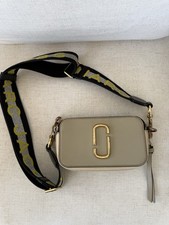 Marc Jacobs Snapshot Bag Beige Tricolor With Crossbody Strap