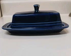 Homer Laughlin Fiesta Cobalt Blue Covered Butter Dish