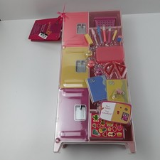 Our Generation School Spirit Pink Locker  Supplies Accessory Set For 18" Dolls